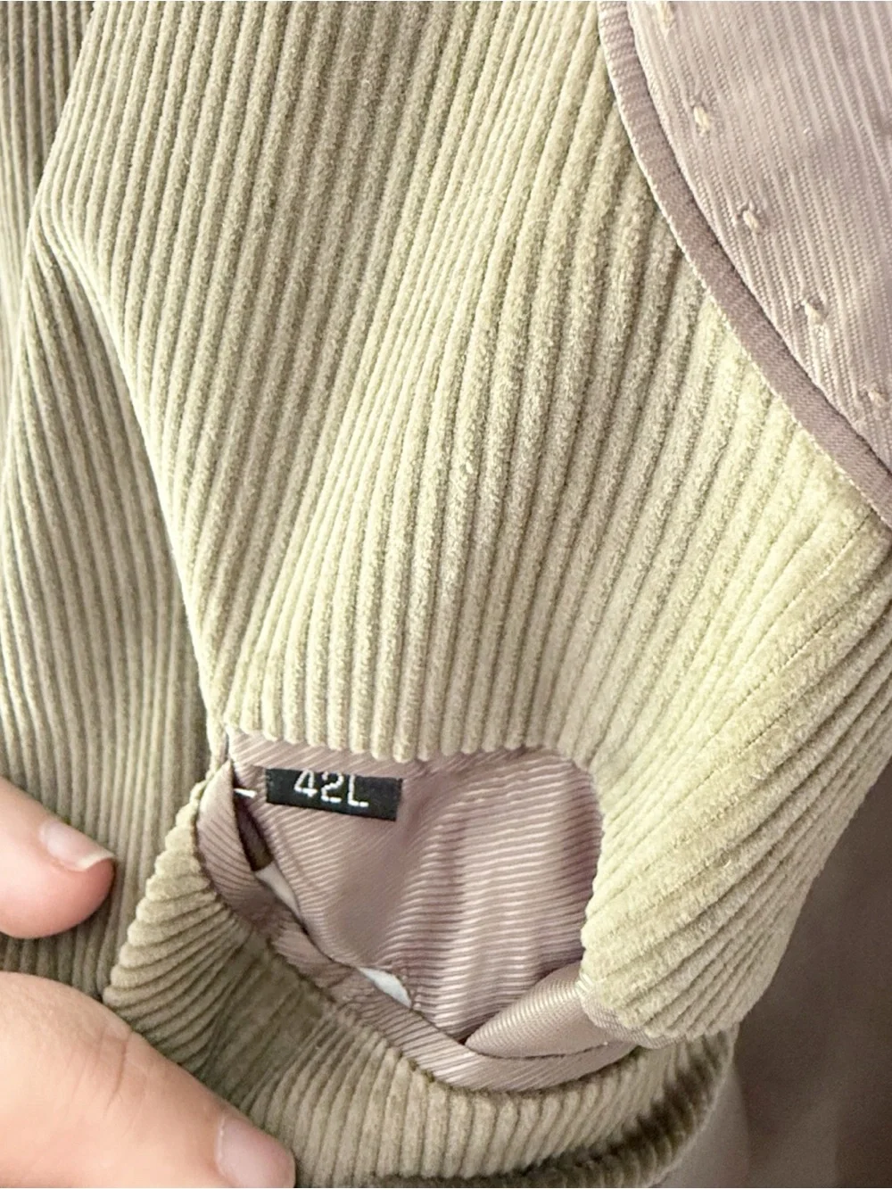 NWT Alan Flusser Men 100% Cotton Corduroy Blazer Jacket Sport Coat 42L Academia